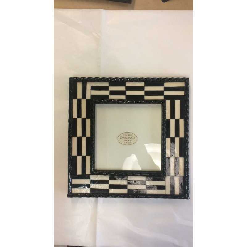 Black and white mosaic frame in...