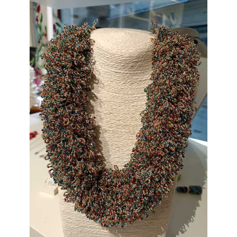 "Redentore" necklace with microbeads... "Redentore" necklace with microbeads...