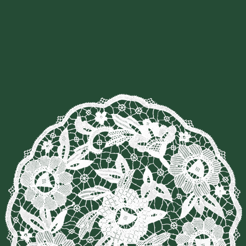 Burano lace round centerpiece Burano lace round centerpiece