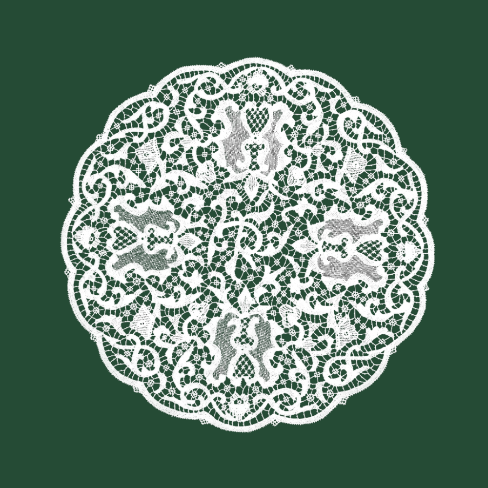 Cotton round doily handmade...