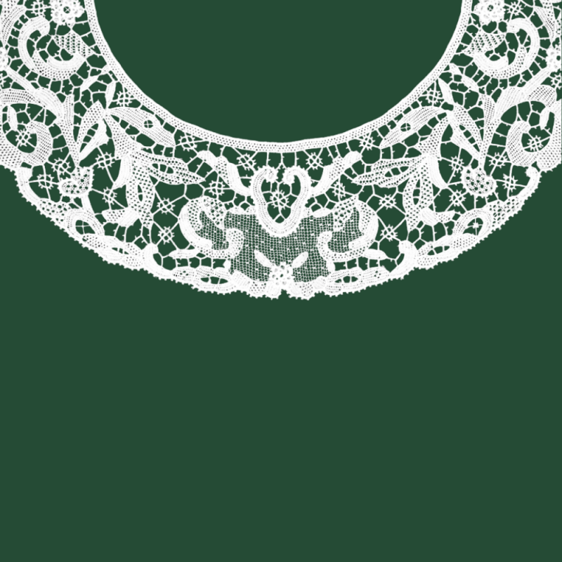 Venetian collar in Burano lace