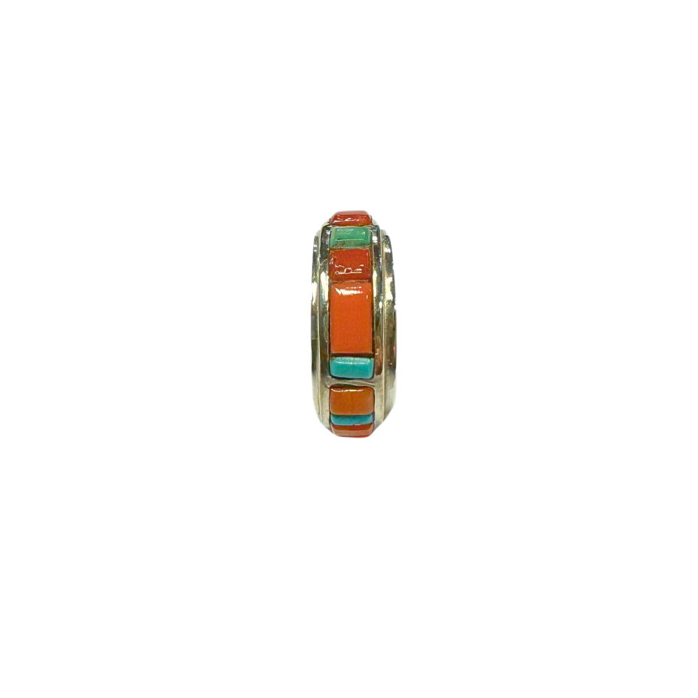 Coral Mosaic Ring