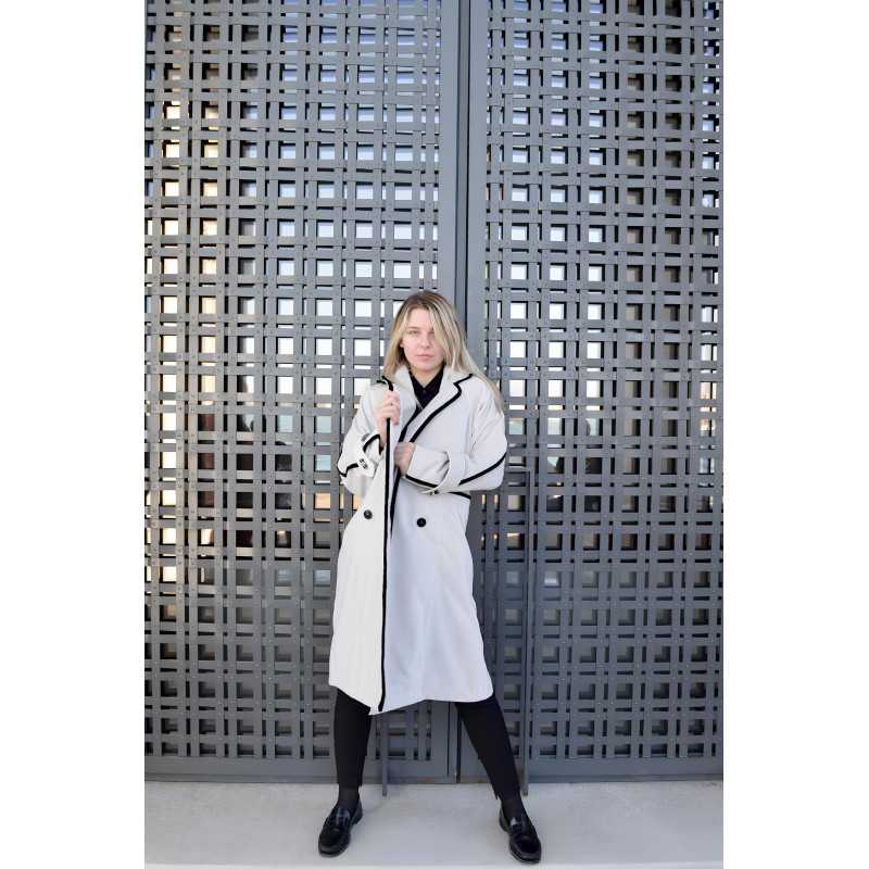 Trench Bianco Metallico Trench Bianco Metallico