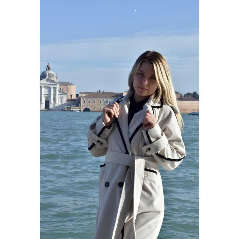 Trench Bianco Metallico Trench Bianco Metallico