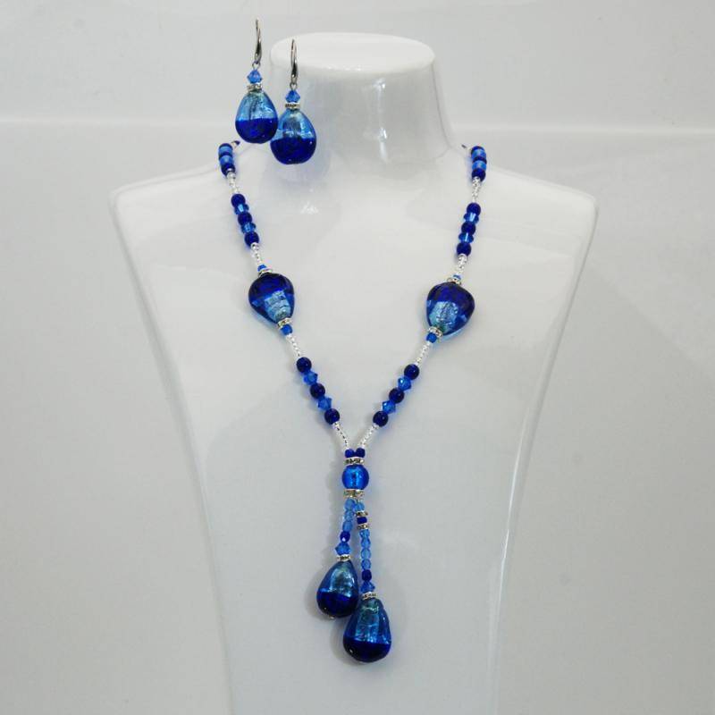 Canal, necklace and earrings set